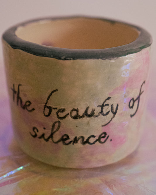 Tasse à expresso "the beauty of silence".