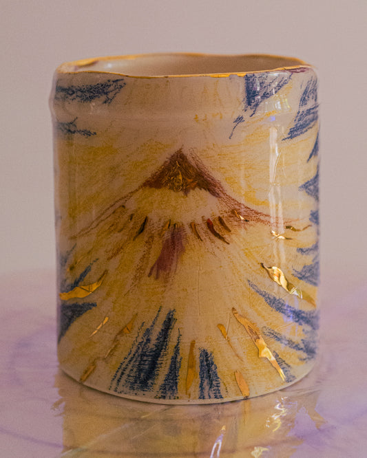 Tasse ou récipient “rayonnement”.