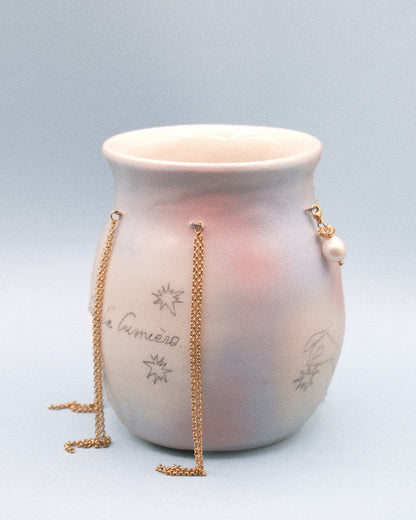 Vase BIRDS X ODE. "Ne pas fuir la lumière".