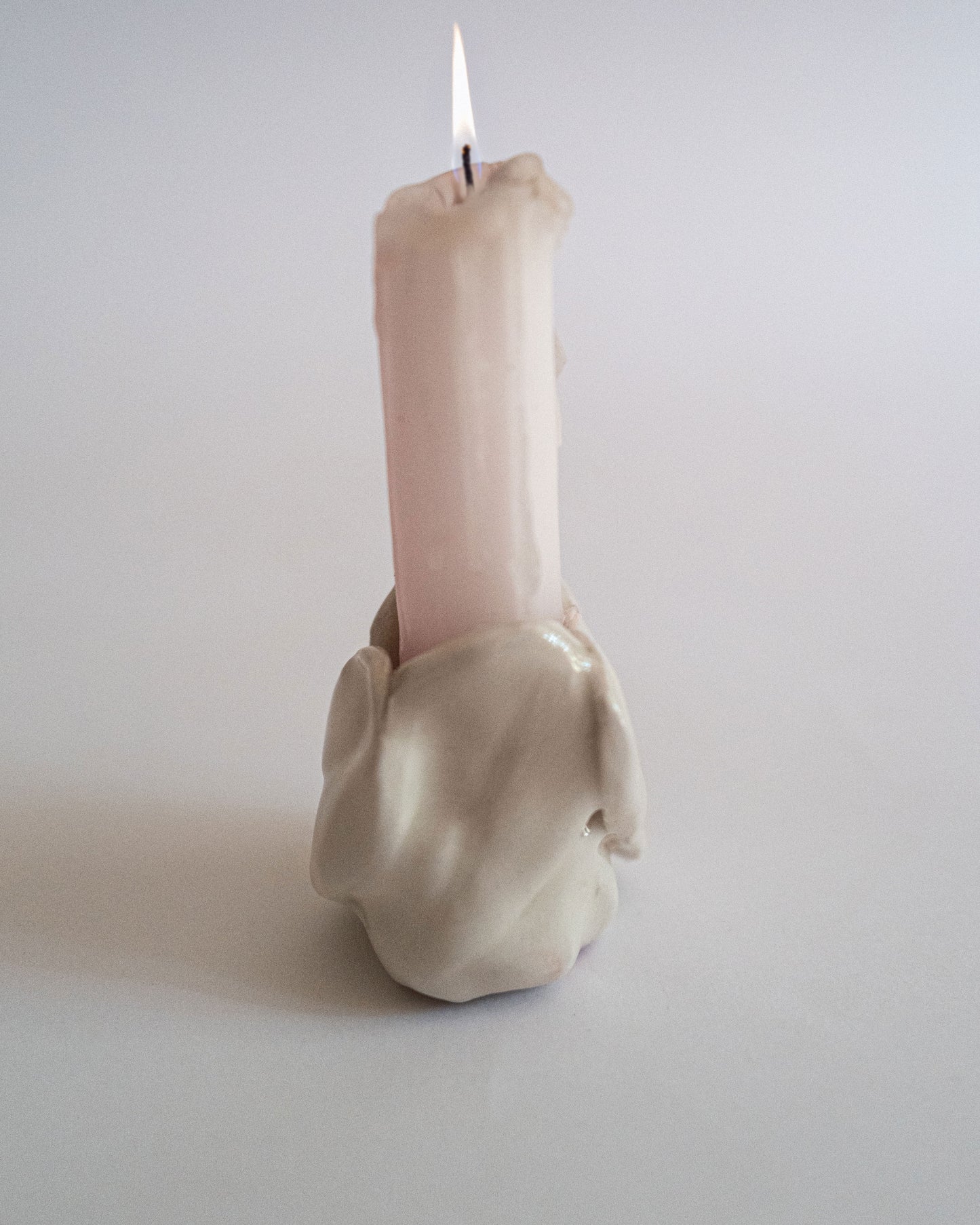 Petit bougeoir tulipe.