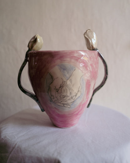 Vase "plus de tulipes svp".