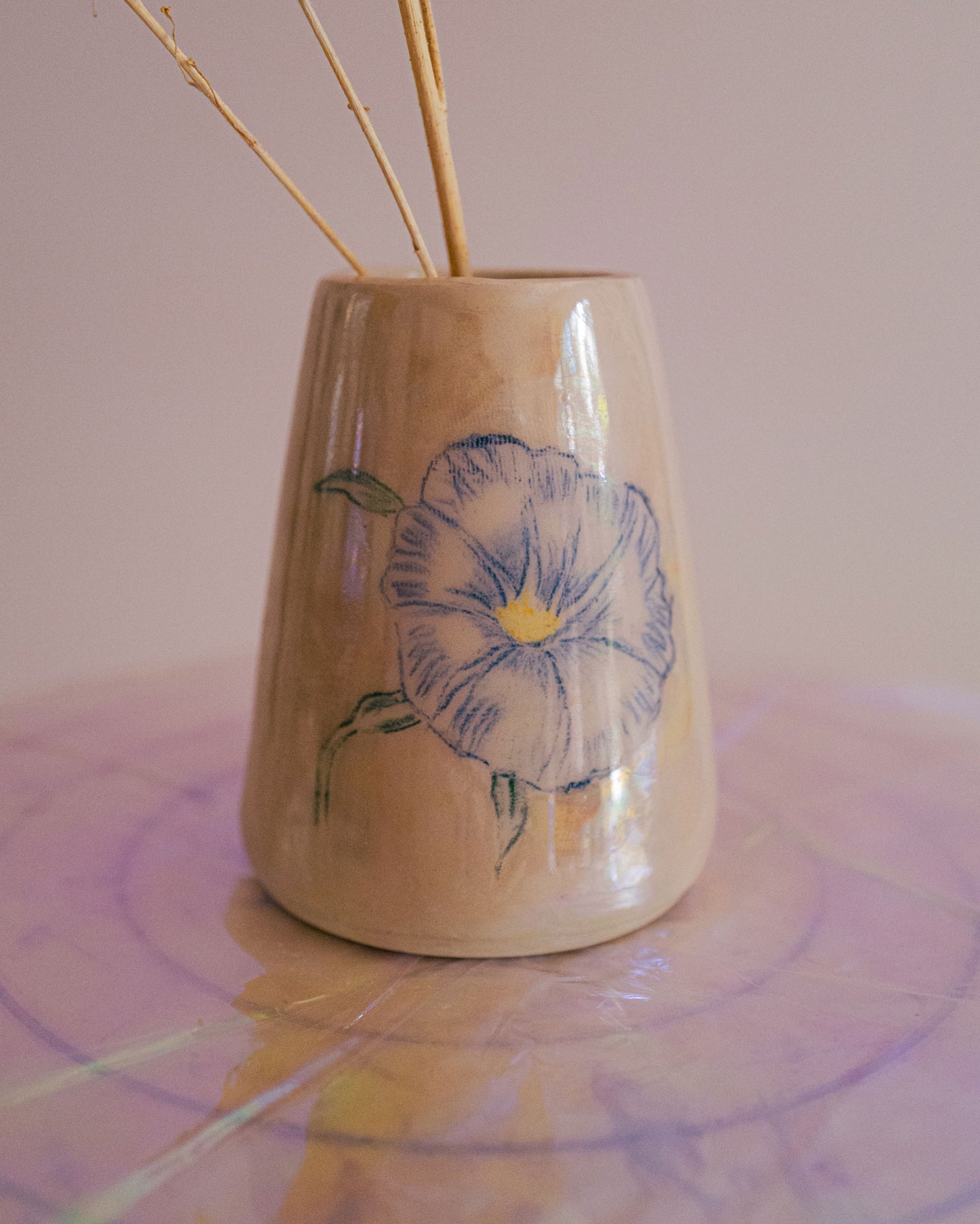 Petit vase "ipomée".