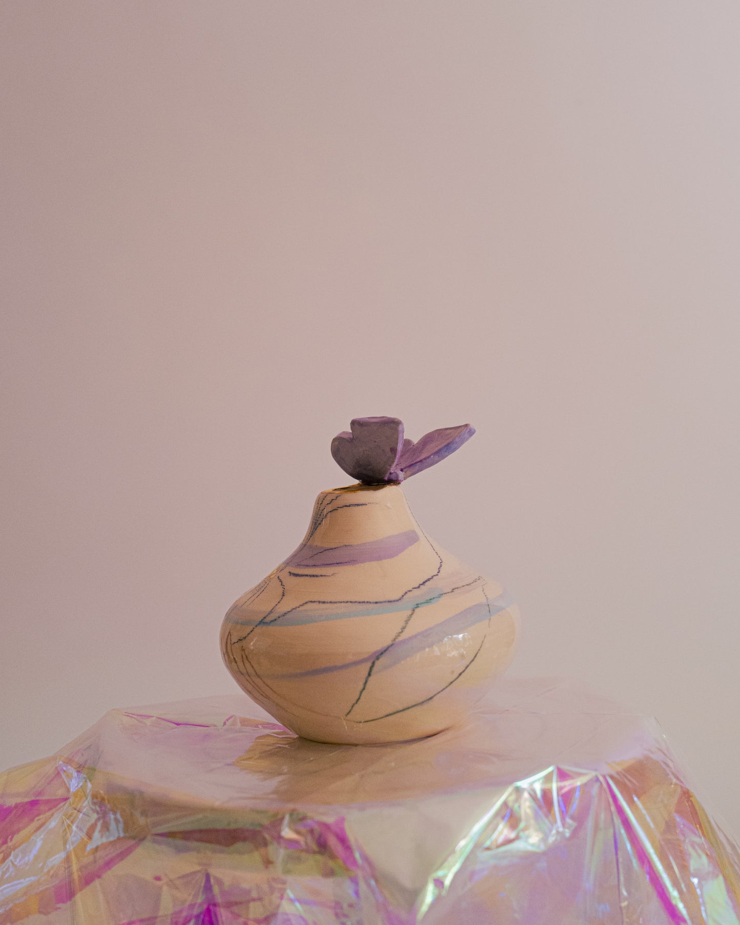 Vase "sur le rebord".