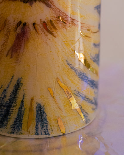 Tasse ou récipient “rayonnement”.