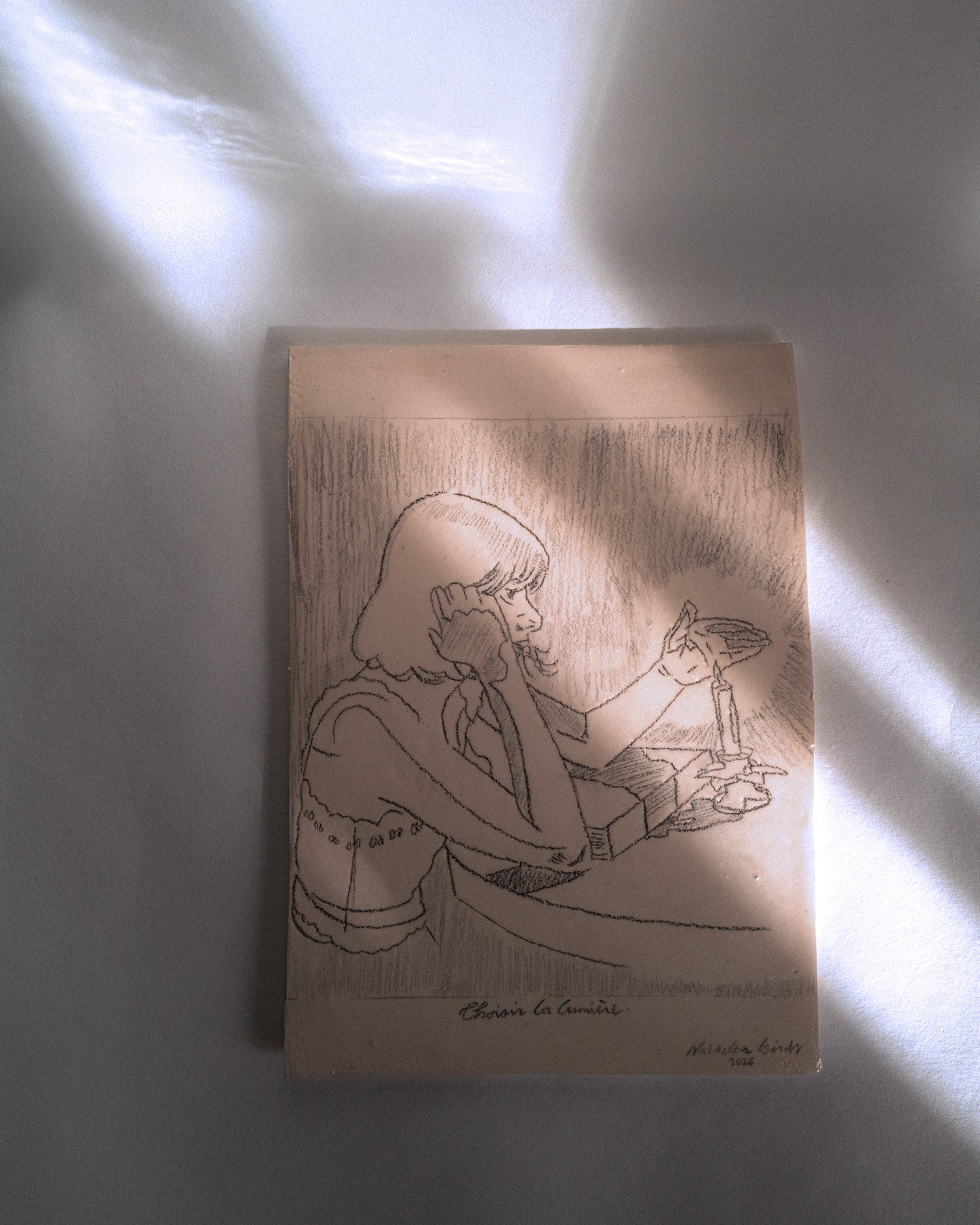 Croquis éternel "choisir la lumière”.