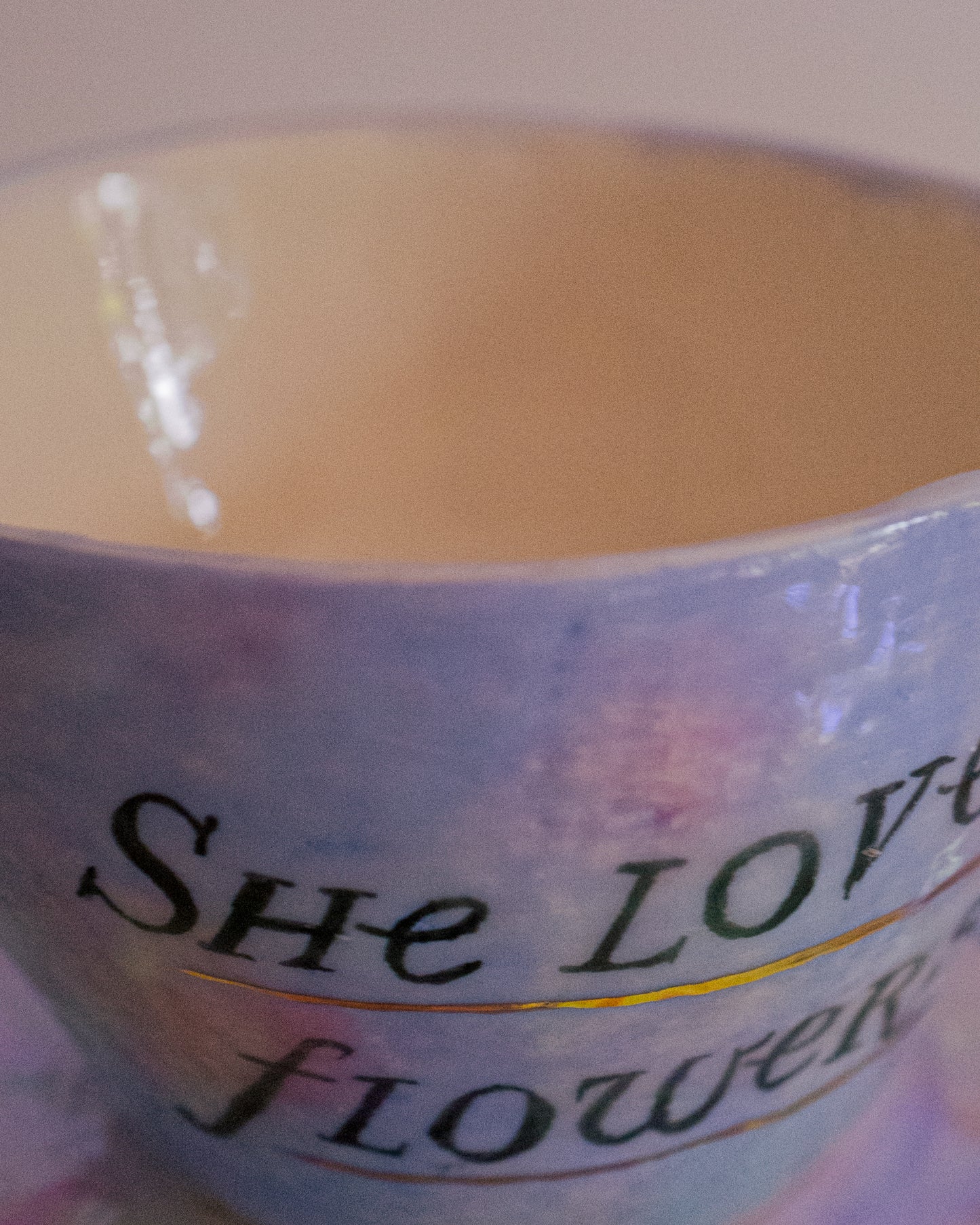 Tasse "she loves flowers".